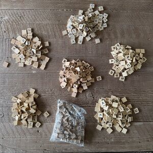 Scrabble Letter Tiles. Approximately 700